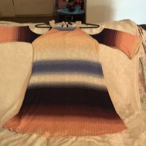 New, without tags, small, multi-color dress.